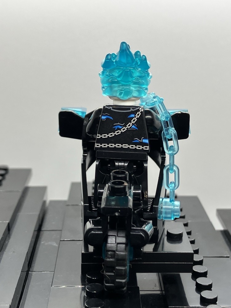 Blue Ghost Rider Custom Mini Figure