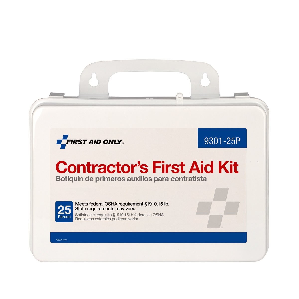 First Aid Only 9301-25P 25-Person Contractors First Aid Kit for Home