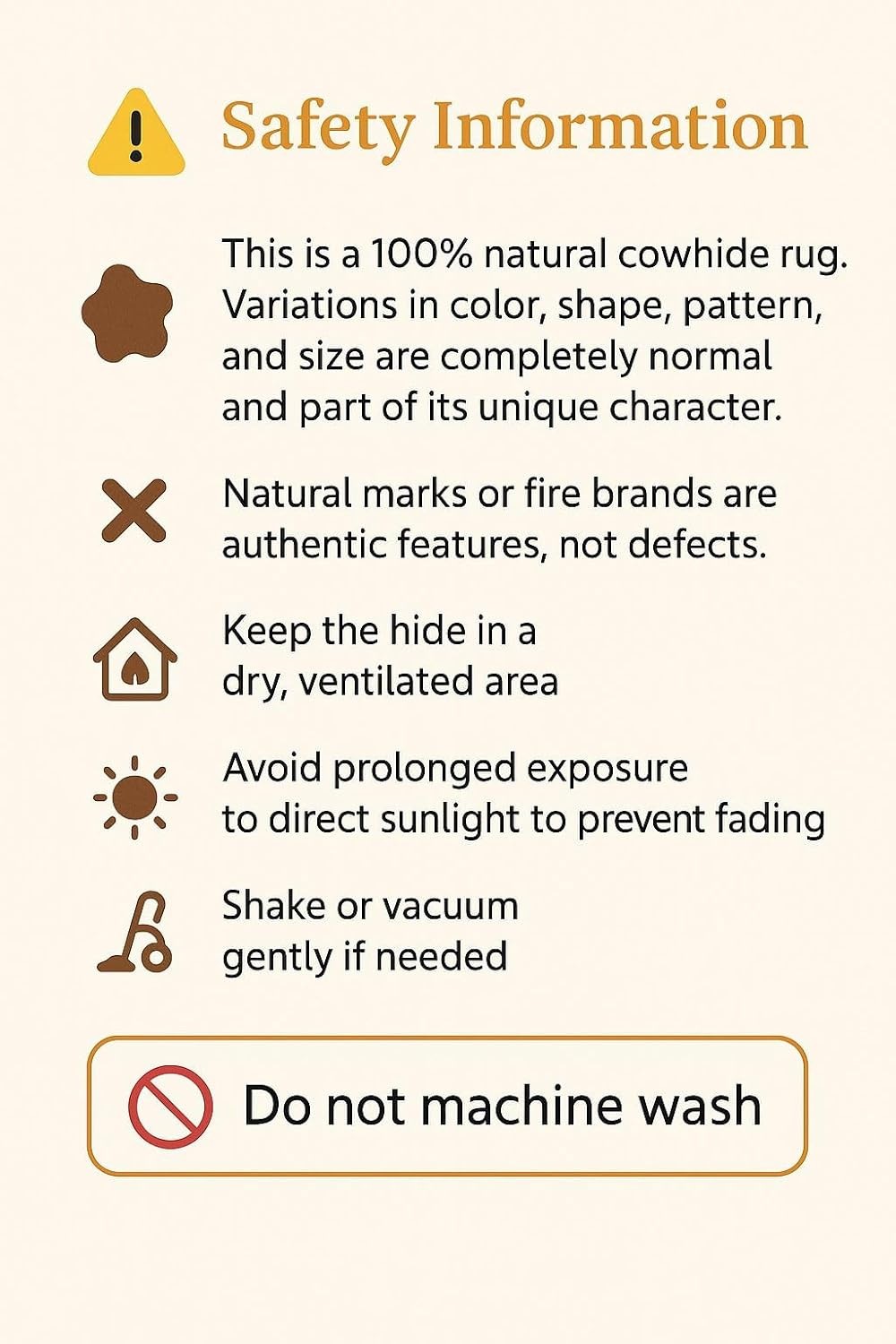 Cowhides Rug Leather Star Cow Hide Patchwork Area Round Carpet 40, Brown