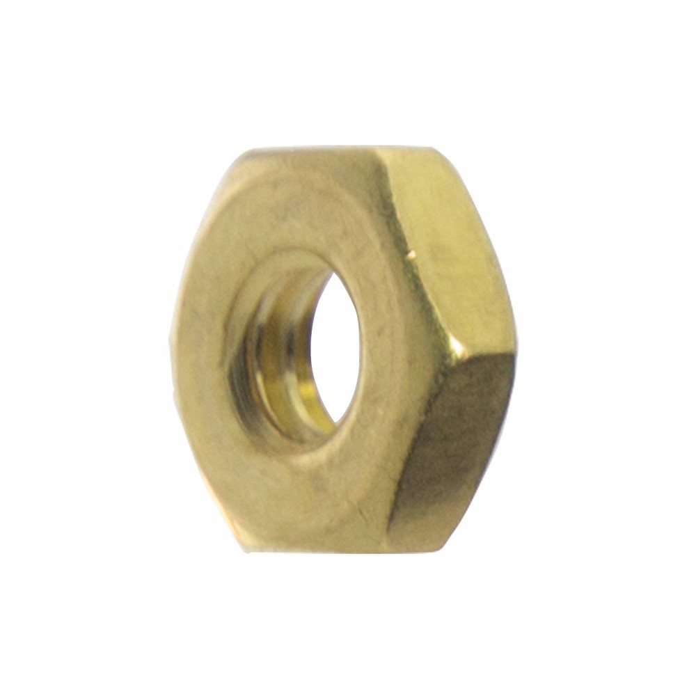 10-24 Machine Screw Hex Nuts Solid Brass Qty 50
