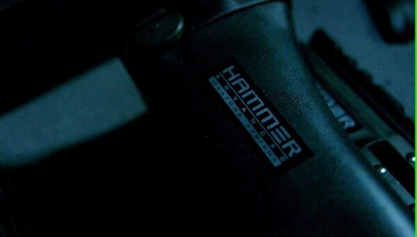 • HAMMER ADVANCED WEAPONS SYSTEMS • 3" METALLIC SILVER PROP DECALS • IRON MAN •