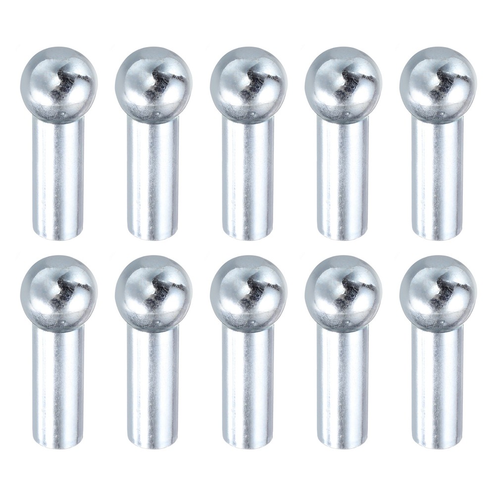 10pcs Cable Ball Stopper Gym Machine Accessories for 6mm Cable Exercise Silver