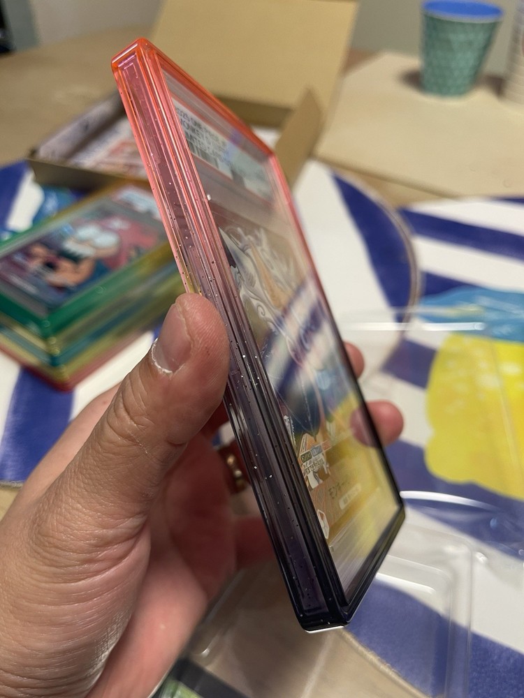 Custom PSA Style Graded Card Case Guard Protector Ember Edition Bumper