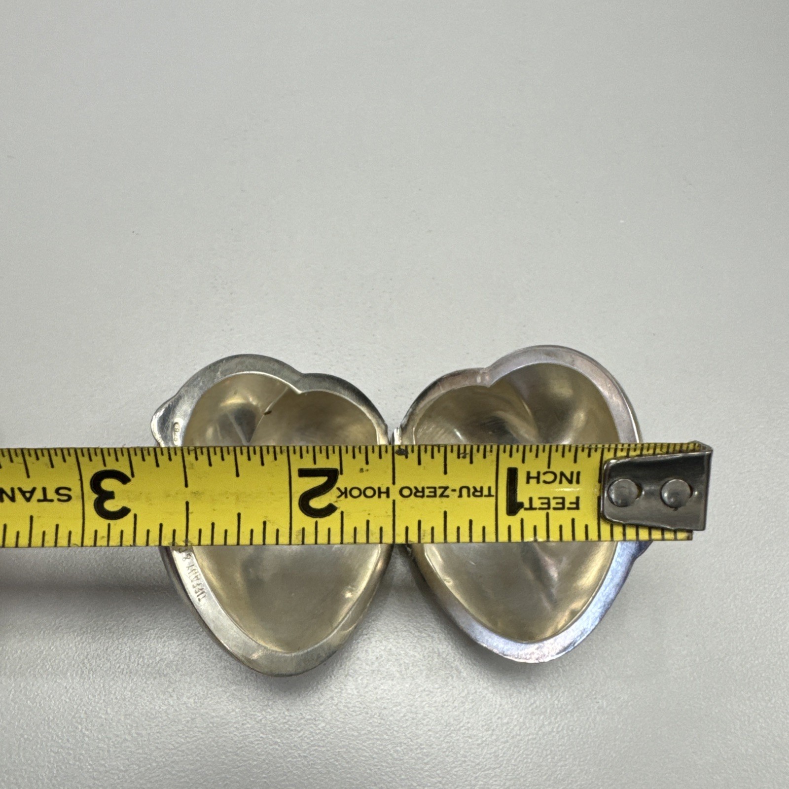 Tiffany & Co. Sterling Silver Heart Shape Classic Pill Box (Vintage)