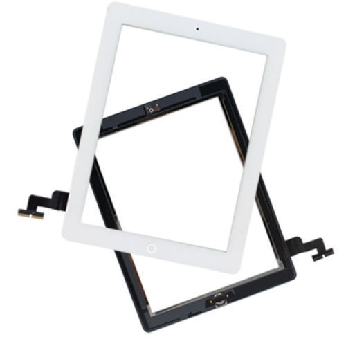 Glass Touch Screen Digitizer + Home Button Assembly for iPad 2 White + Tool Kit