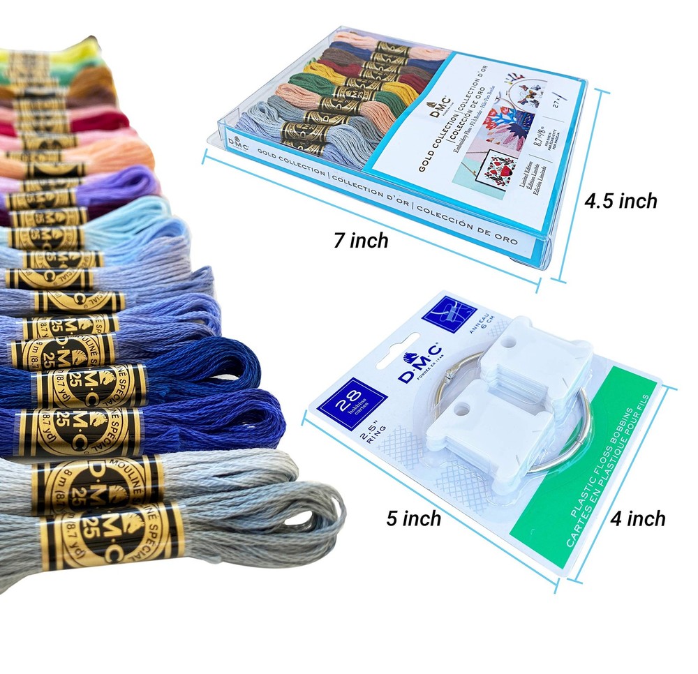 DMC Embroidery Floss,Gold Limited Edition Kit,Embroidery Thread Pack Assorted...