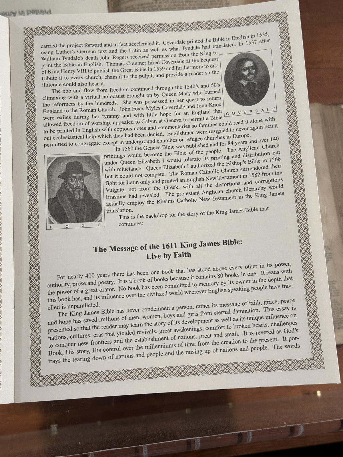 10 First Edition King James Bible Leaves