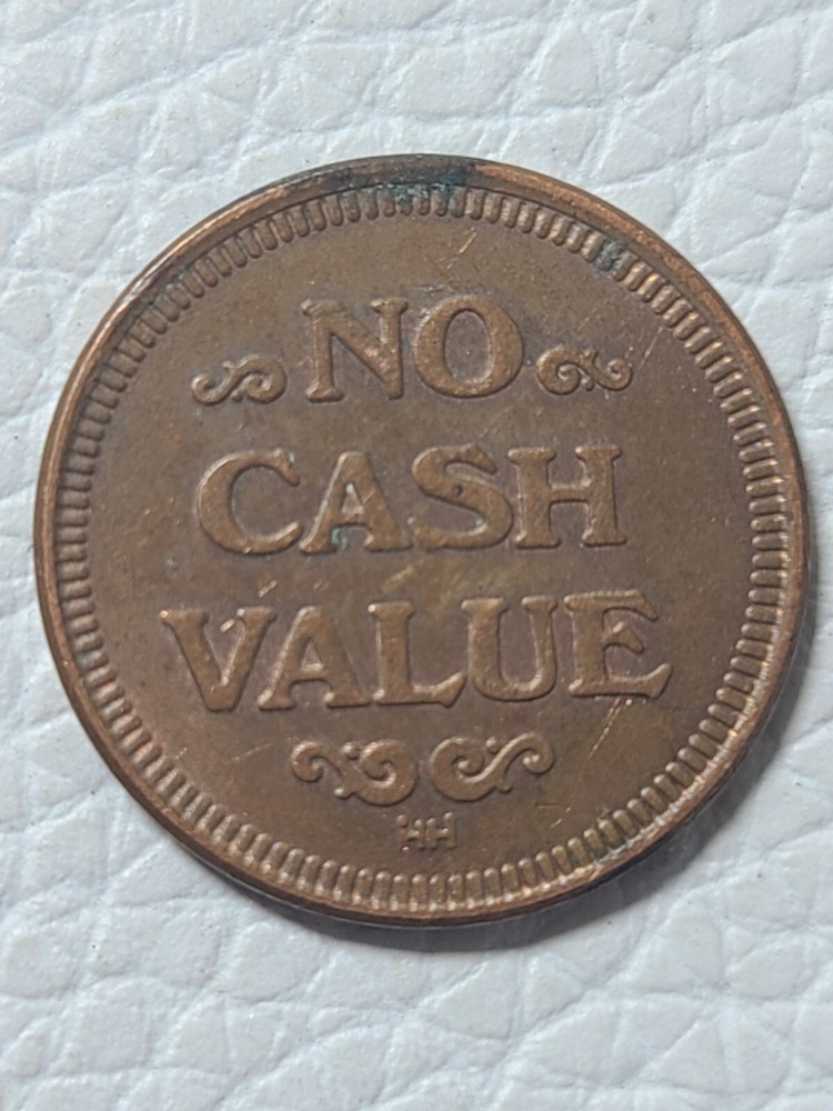 20 Star Eagle Token Bronze 1" No Cash Value Side Facing Eagle Flapping Wings Vtg