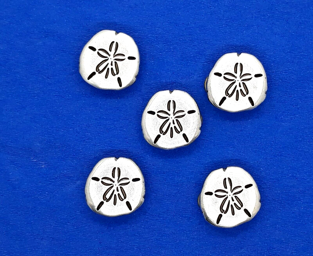 Sand Dollar Small Concho / Conchos 3/4" x 3/4" Five Count