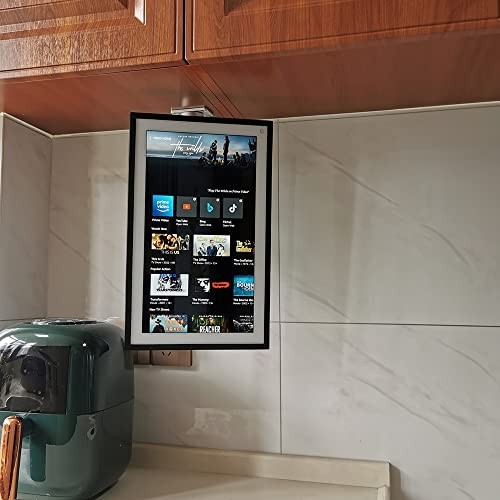 Under-Cabinet Mount for Echo Show 15 - Space-Saving, Adjustable, Silver 026-02