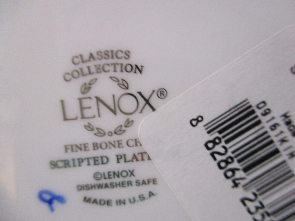 LENOX SCRIPTED PLATINUM BREAD & BUTTER PLATE 6 1/2" -0703D