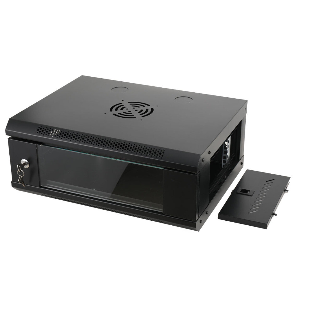 4U Server Cabinet Case Drawer Data Network Rack Enclosure floor/Wall Mount W/key