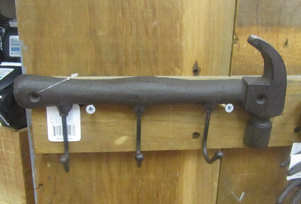 Key Holder / Coat Rack Cast Iron HAMMER