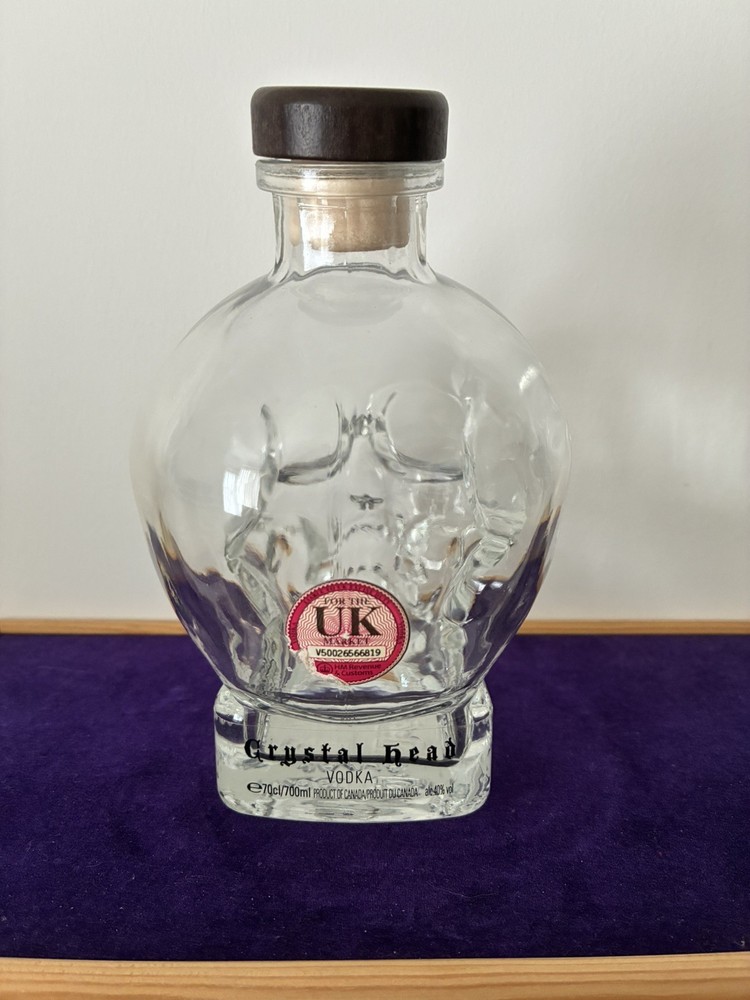 70CL/700ML Real Crystal Head Vodka Bottle (empty)