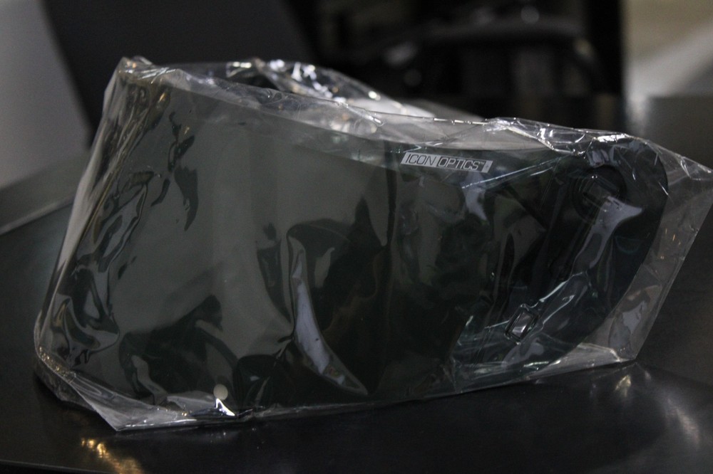RIDEICON VISOR INSERT PART #01300478 SHIELD OPTICS DARK SMOKE