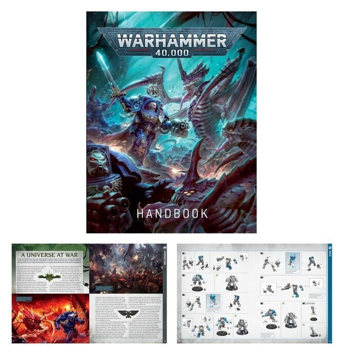 Warhammer 40k Handbook from starter set. Rules, Missions, Tutorials Book