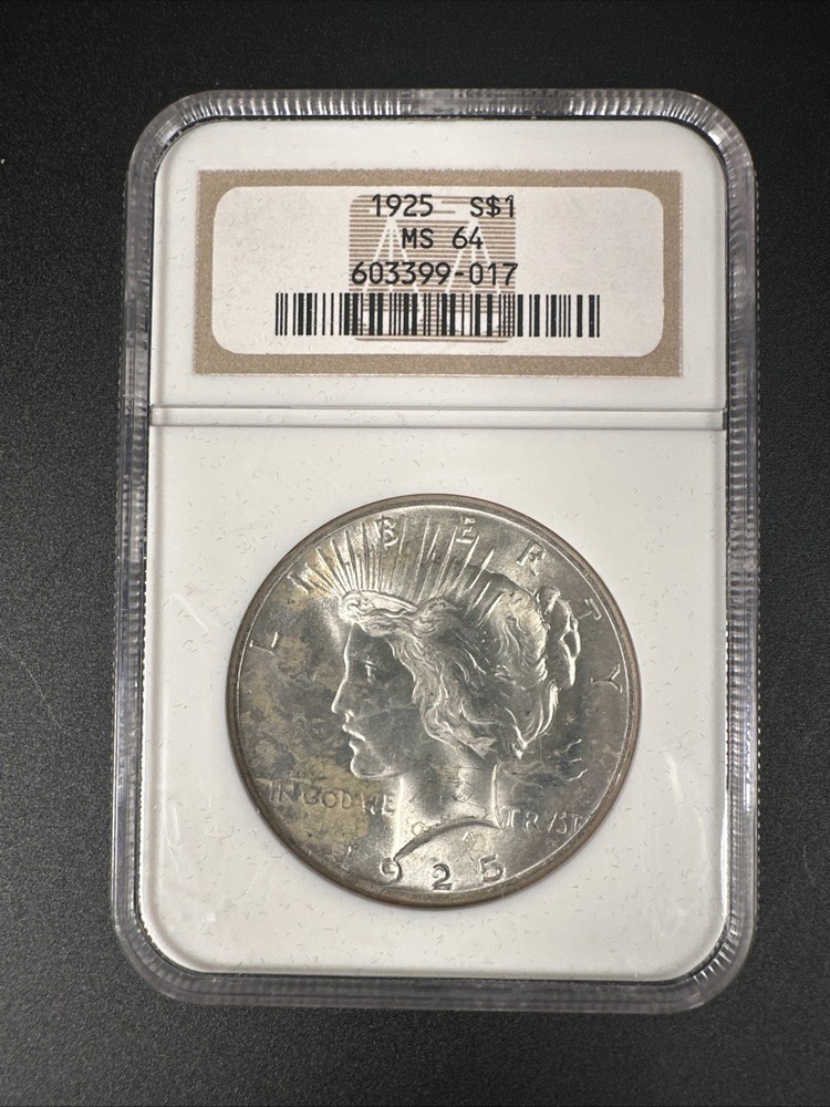 1925 Peace Silver Dollar $1 NGC MS64