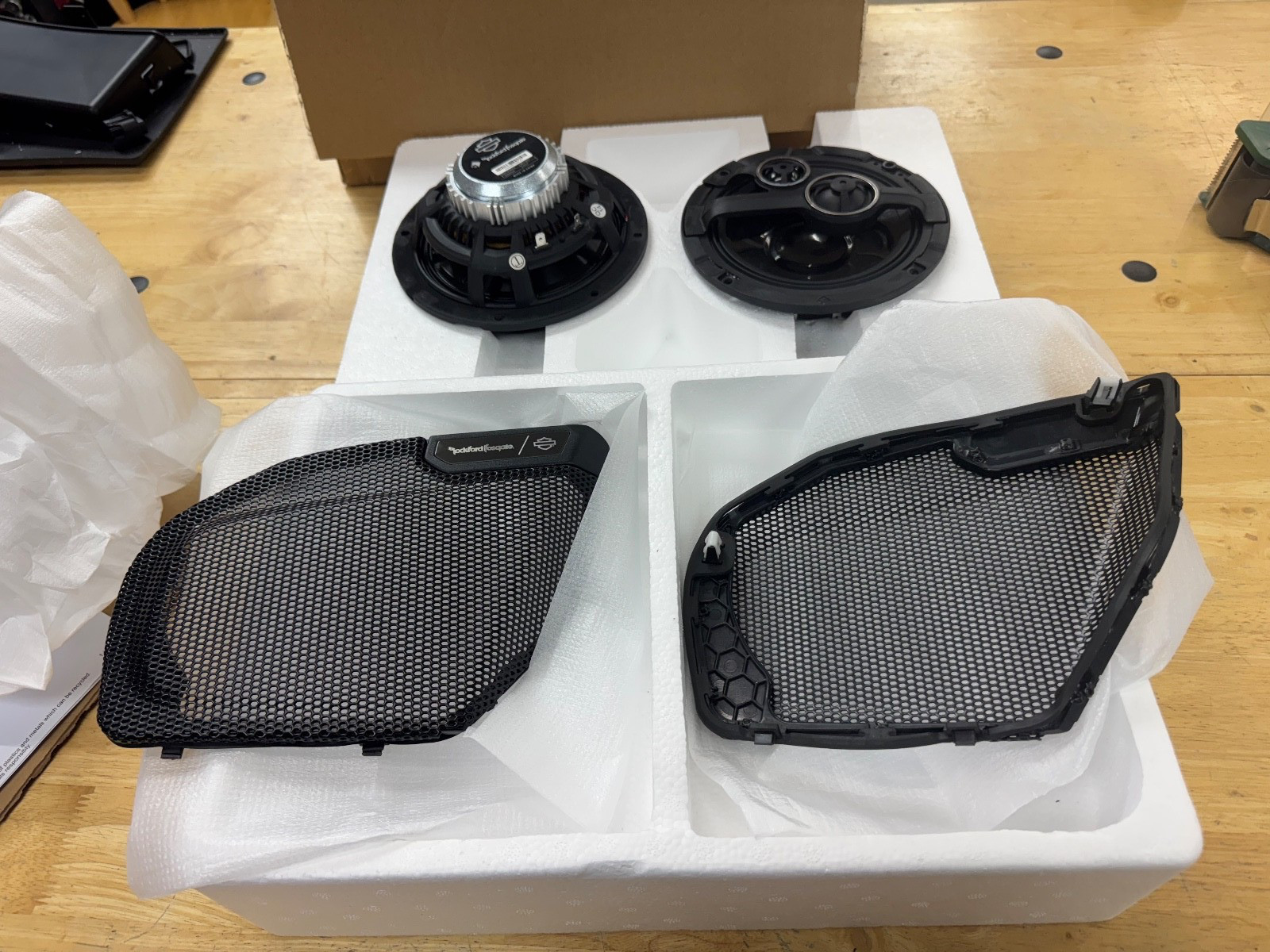 2024-2025 OEM Harley RG CVO ST Stage II Fairing Rockford Fosgate Speakers 6.5in