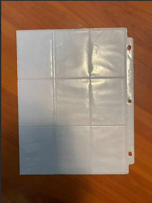 Card Sleeve Binder sheets.
