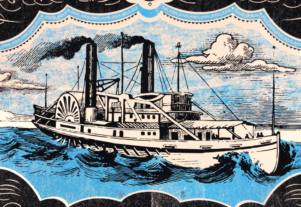 The Avett Brothers Status Serigraph Poster Dec 30th 2011 Chattanooga