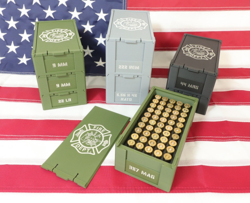 Stackable Ammo Boxes - Fire Department - No Live Ammo!