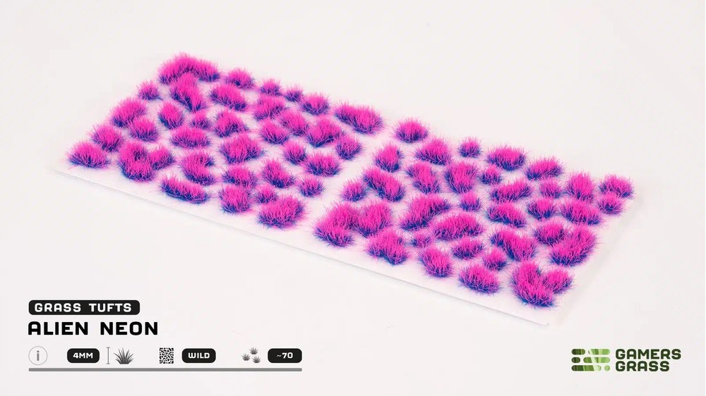 Gamers Grass: Alien Neon Tuft (4mm)