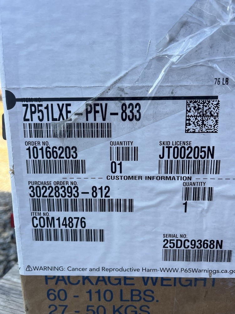 ZP51LXE-PFV-833 Alliance compressor