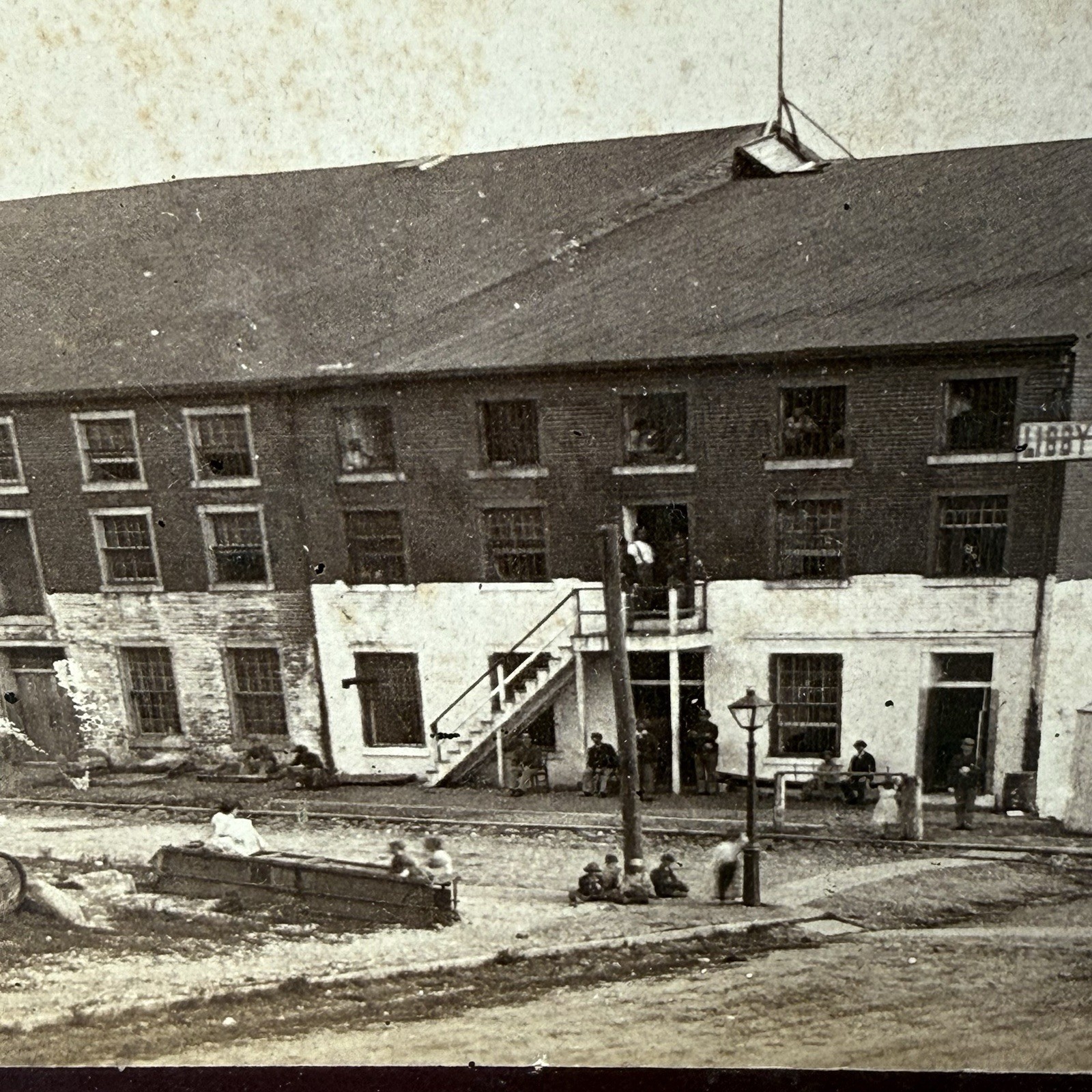 CDV Photograph Libby Prison Richmond VA Civil War Confederate Prison