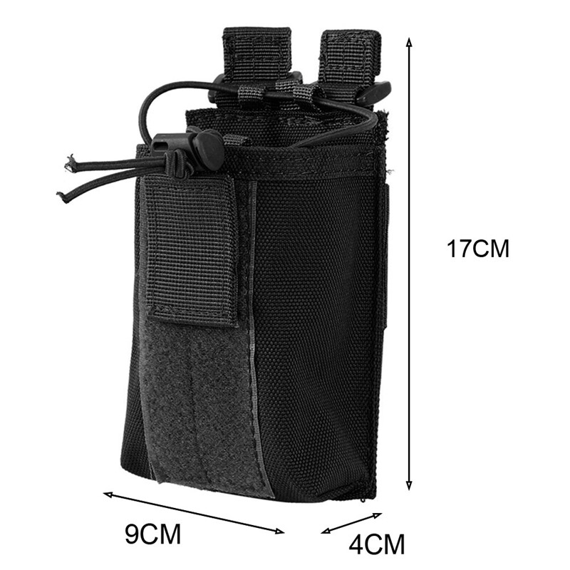 US Molle Radio Pouch Belt Holder Adjustable Walkie Talkie Bag Heavy Duty Holster