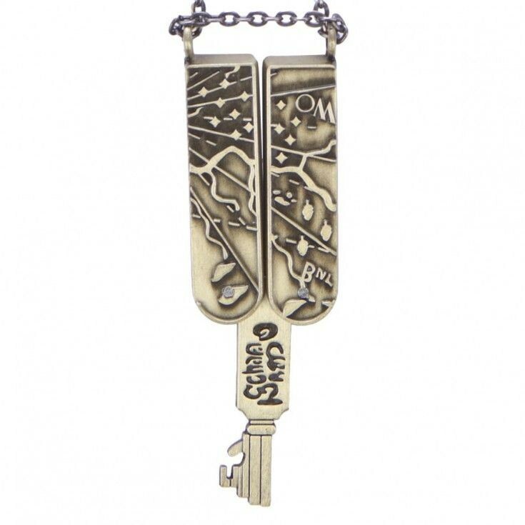 TV Show GRIMM Nick's Royal Family Black Forest Treasure Map Key Necklace Replica