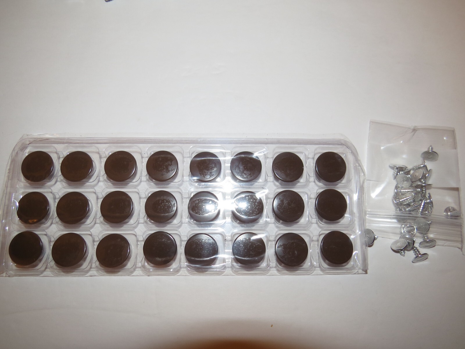 Men's Suspenders with No Sew Brown Metal Buttons for Button on Leather Ears