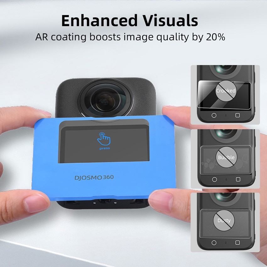 Screen Protector Tempered Glass Protector Scratch-Resistant for DJI OSMO 360