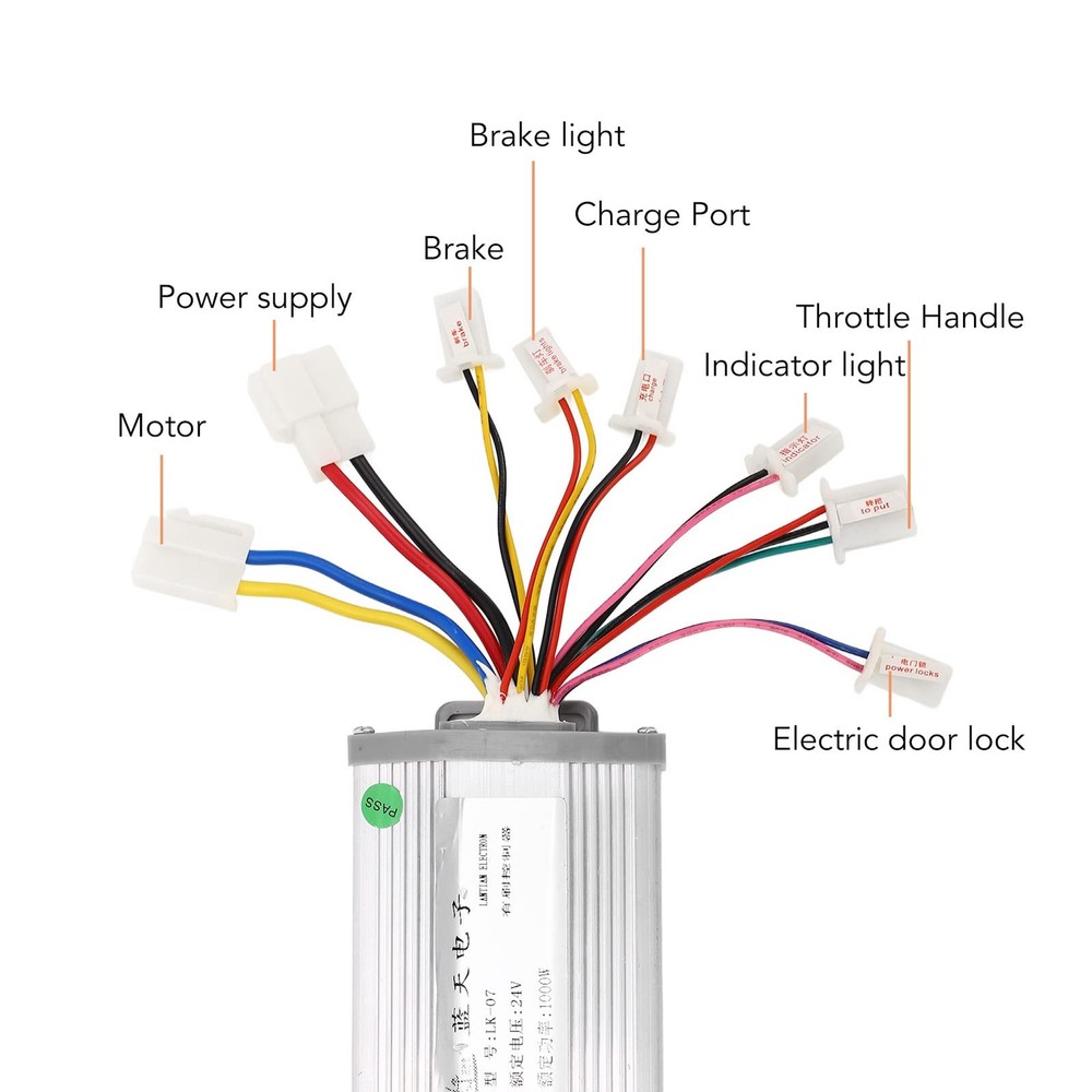 Brushed Controller Kit Scooter Controller 24v 1000w Speed Control Heat Dissip...