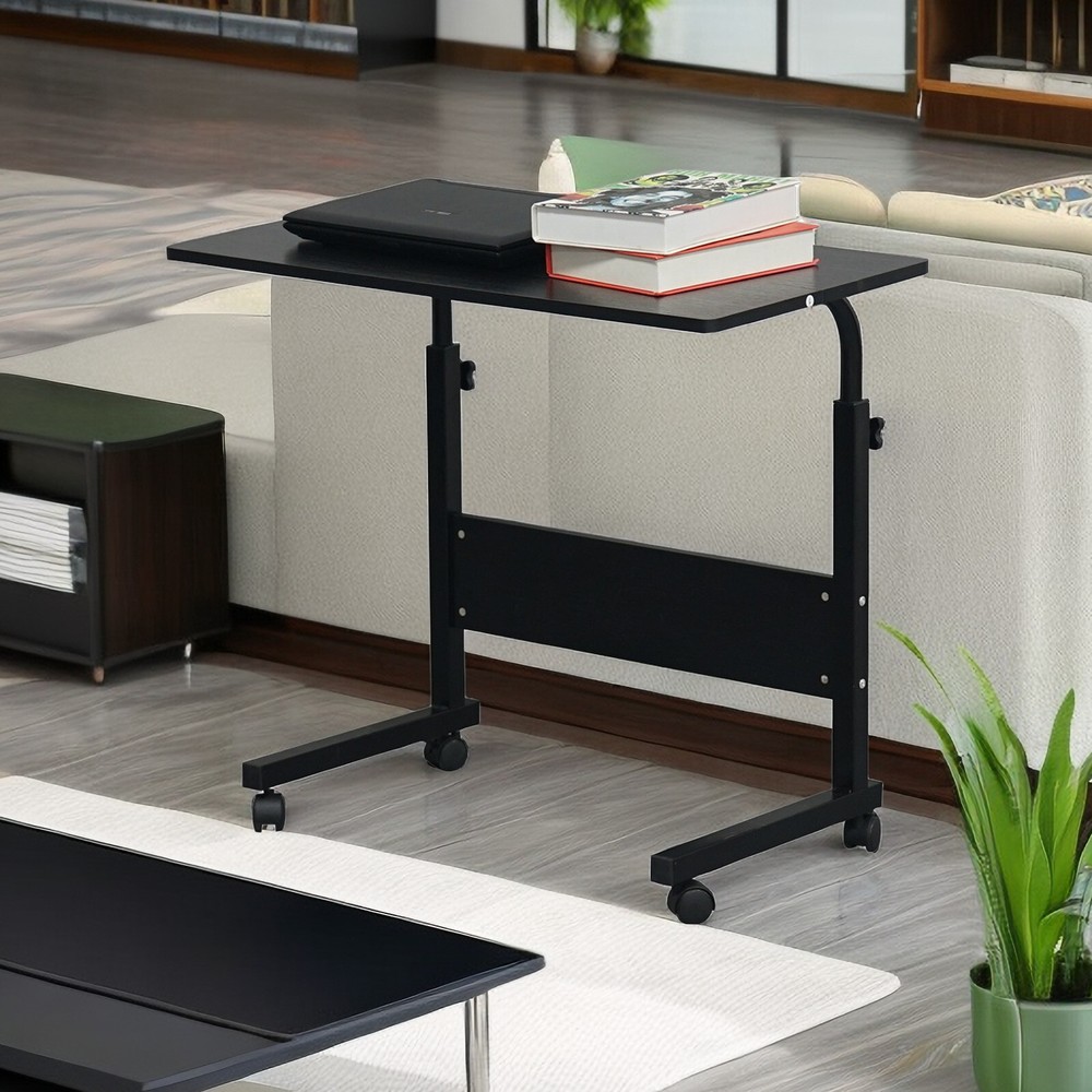 31.5'' Tabletop Black Adjustable Computer Desk, Ergonomic Portable Laptop Table