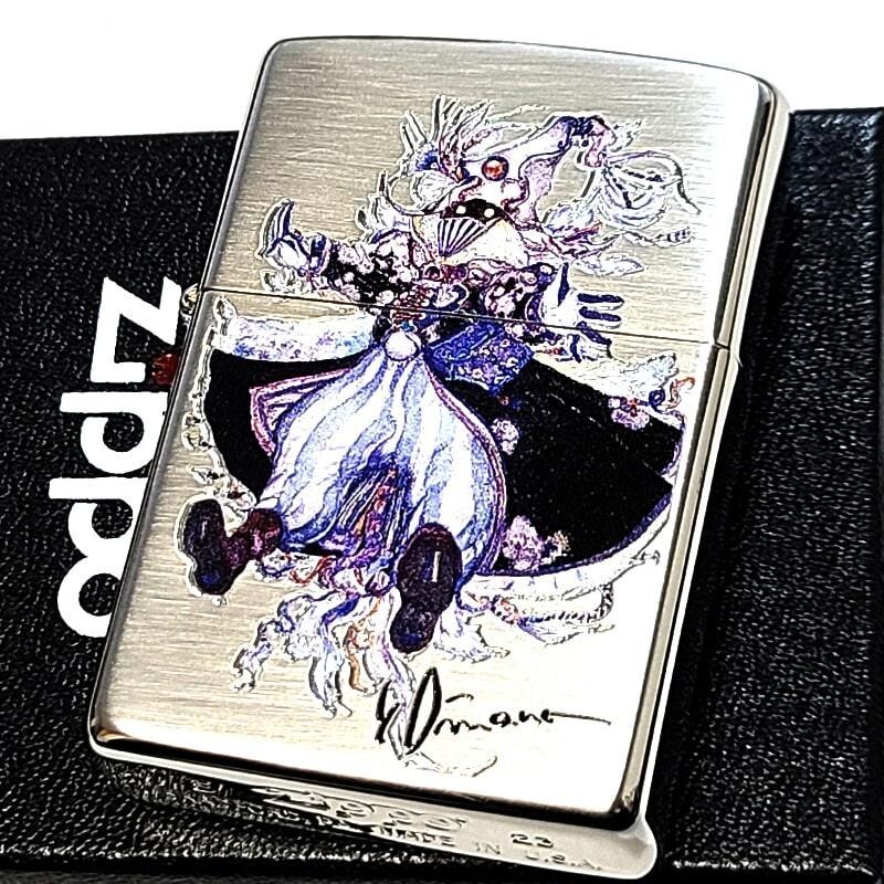 Zippo Yoshitaka Amano Final Fantasy Mage Double-sided processing Silver
