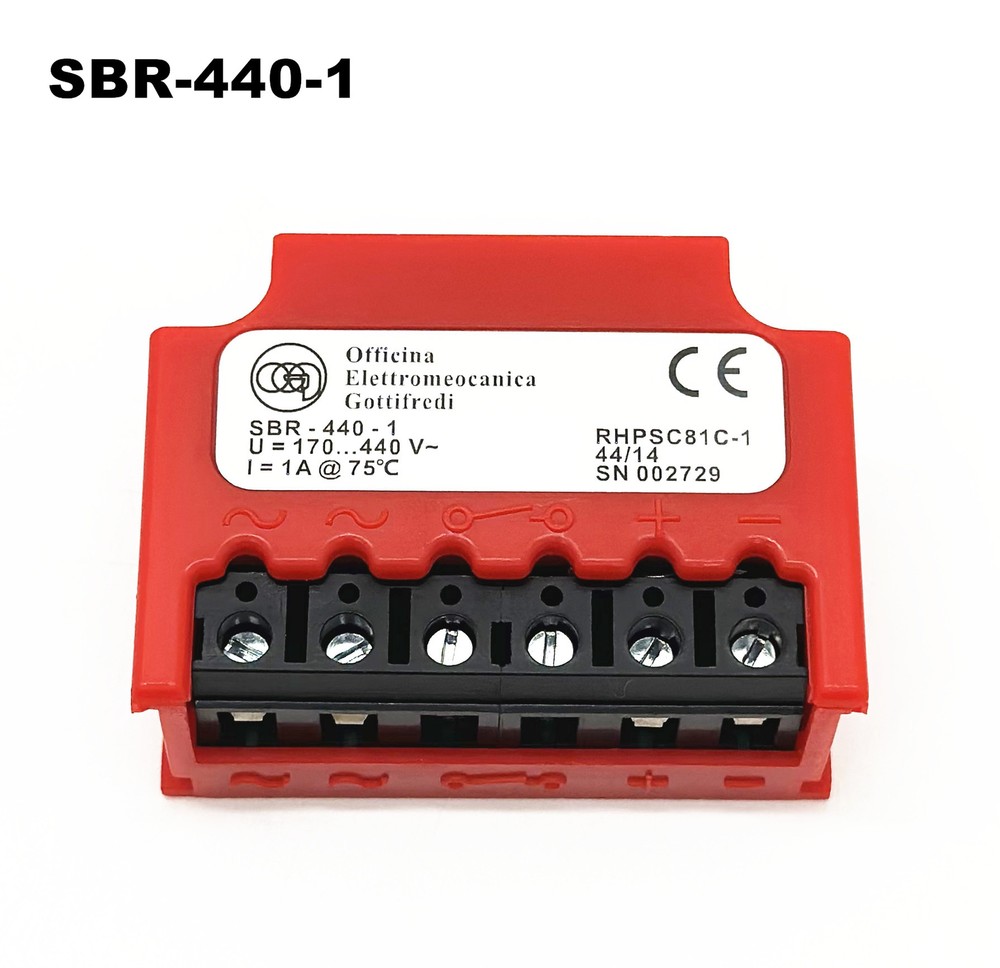 REPLACE OEG SBR-440-1 U=170...440 V~ I=1A @75℃ RHPSC81C-1 motor brake rectifier
