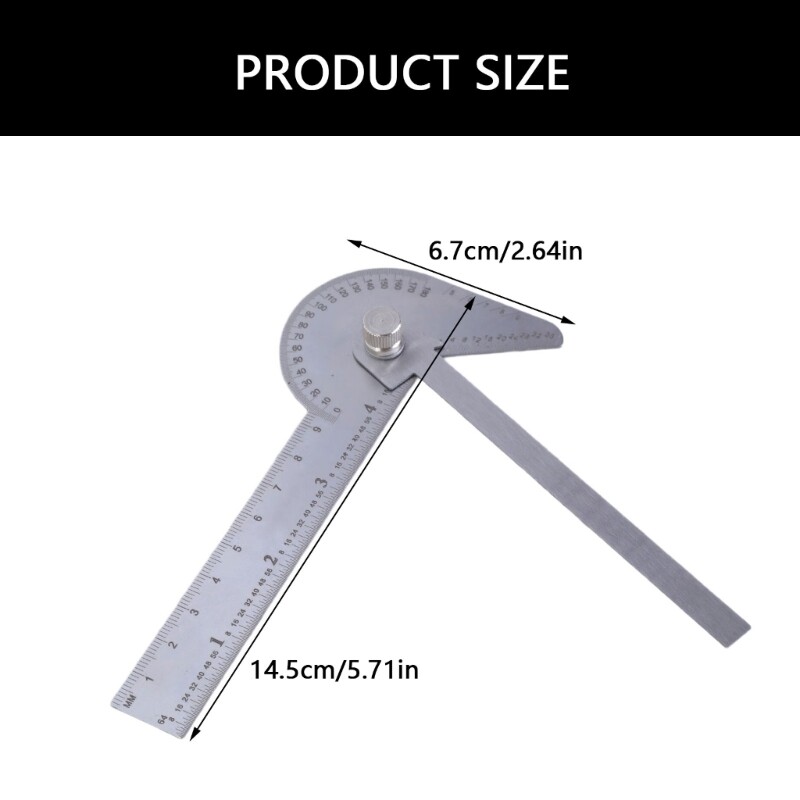 Hand 9cm Angles Measuring Tool Small 4 Inch Protractor for Various Application