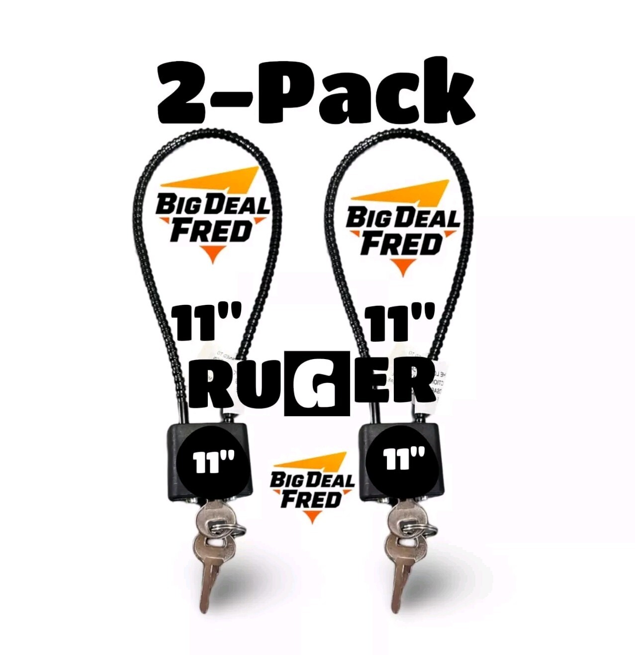 GUN LOCK Regal Firearm Cable Lock 2 Pack R11SC3 Rifle Shotgun Revolver New