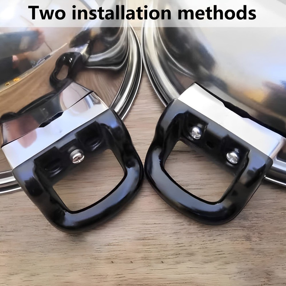 2 Pcs Pot Short Side Handles Replacement Pot Metal Handle Universal Pan Side ...