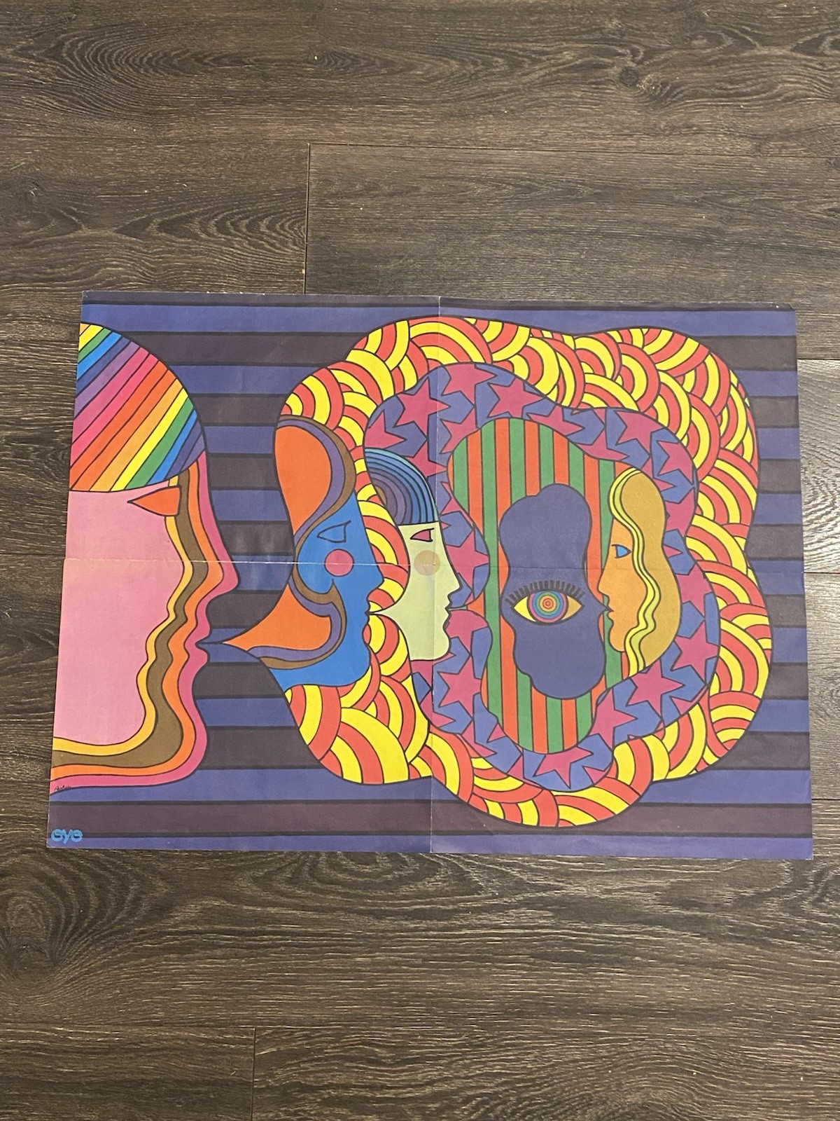 VINTAGE ELECTRIC LAST MINUTE POSTER PSYCHEDELIC JANIS JOPLIN EYE MAGAZINE PARKER