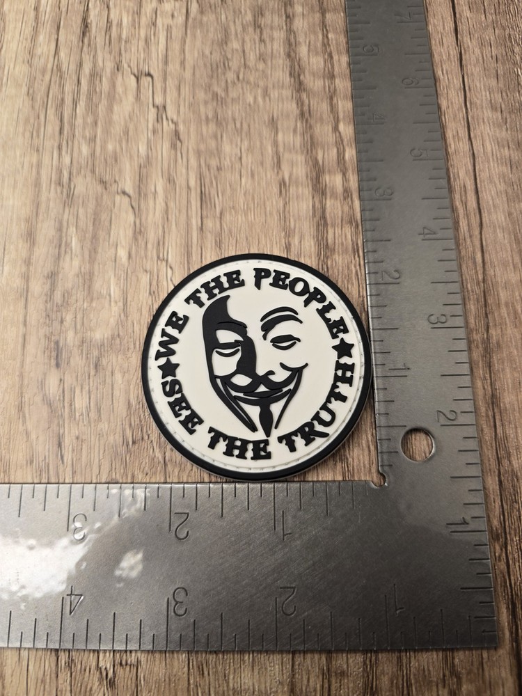 Tactical Morale Army Patch 3D PVC– Hook Back – Military Style- Anonymous
