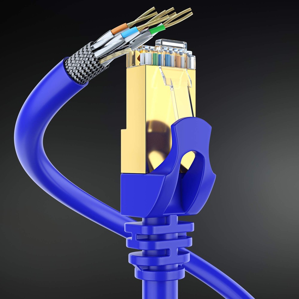 Cat 7 Ethernet Cable 100 ft - High-Speed Cat7 Internet & Network LAN Patch Ca...