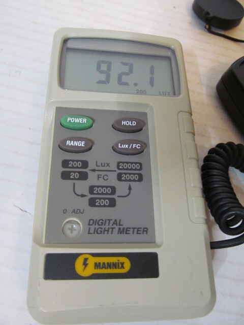 Mannix Digital Light Meter with Case, DLM2000