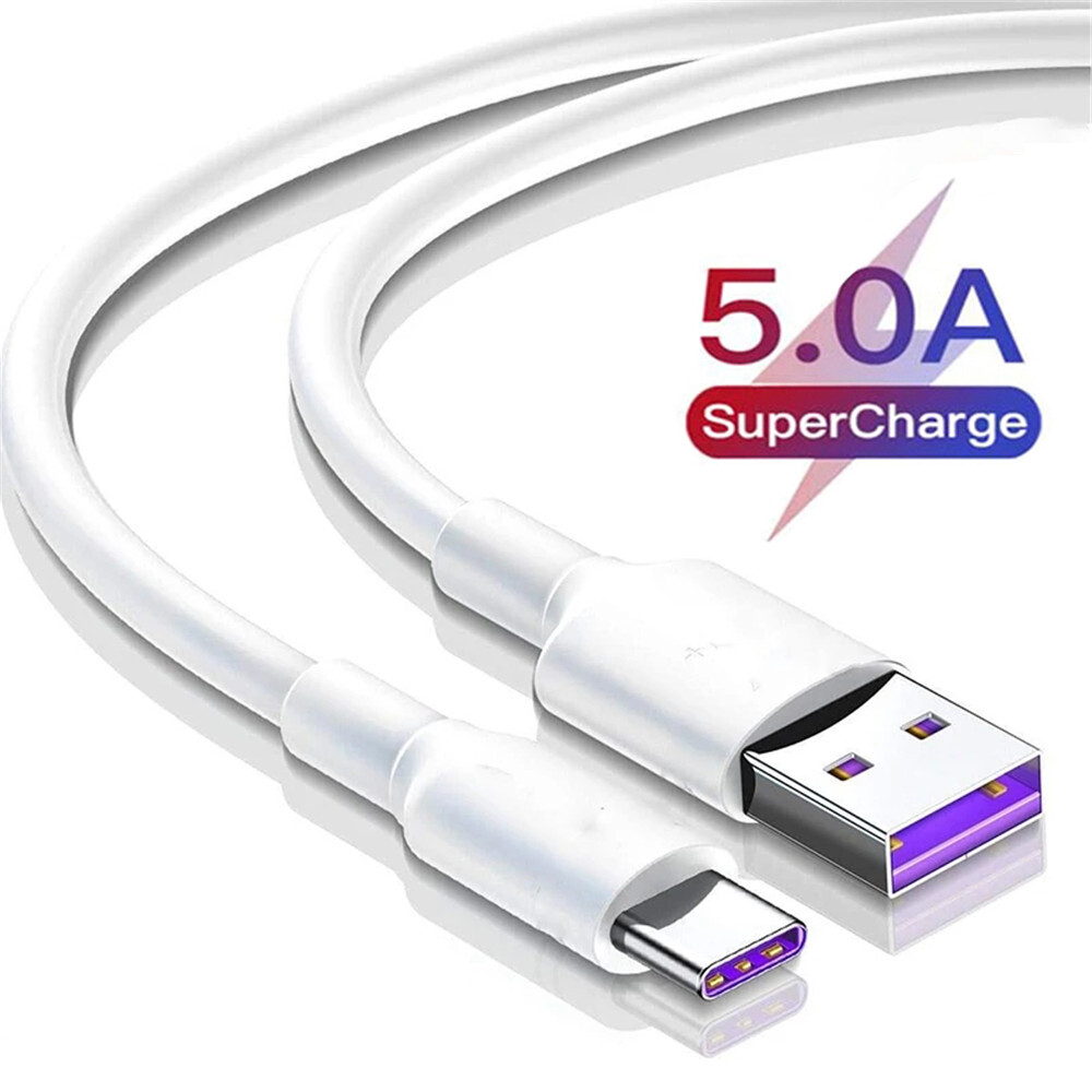USB C Type C Fast Data Charging Cable For Samsung LG Phones Tablets Android