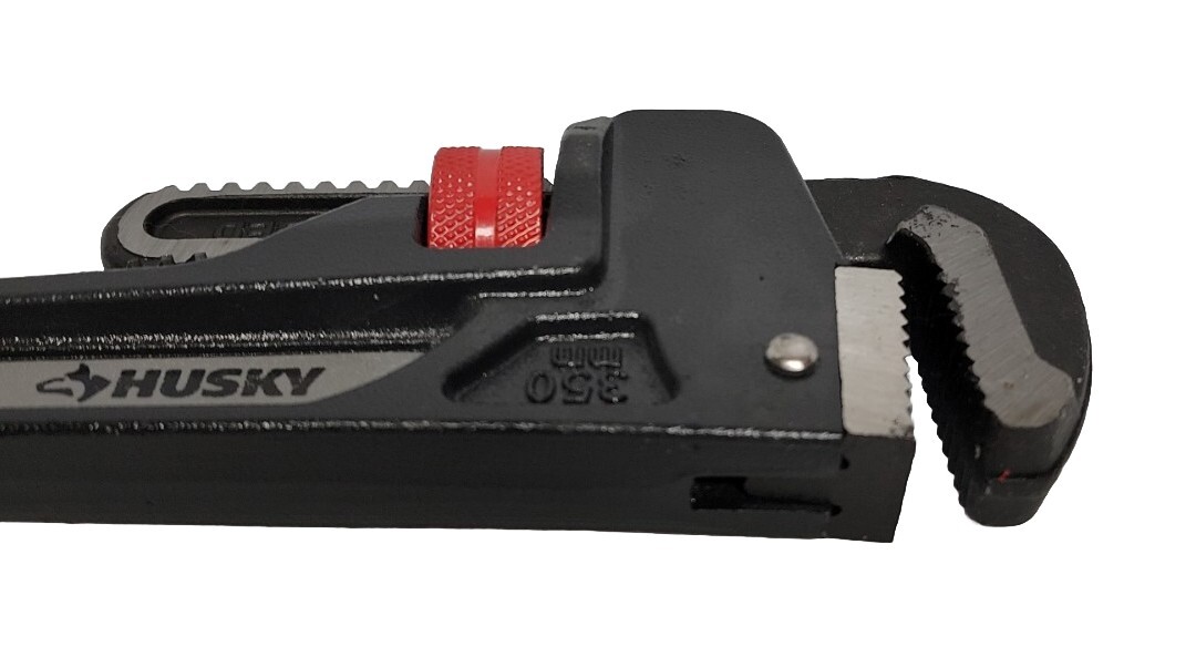 Husky 14 in. Double Drive Heavy Duty Cast Iron Pipe Wrench