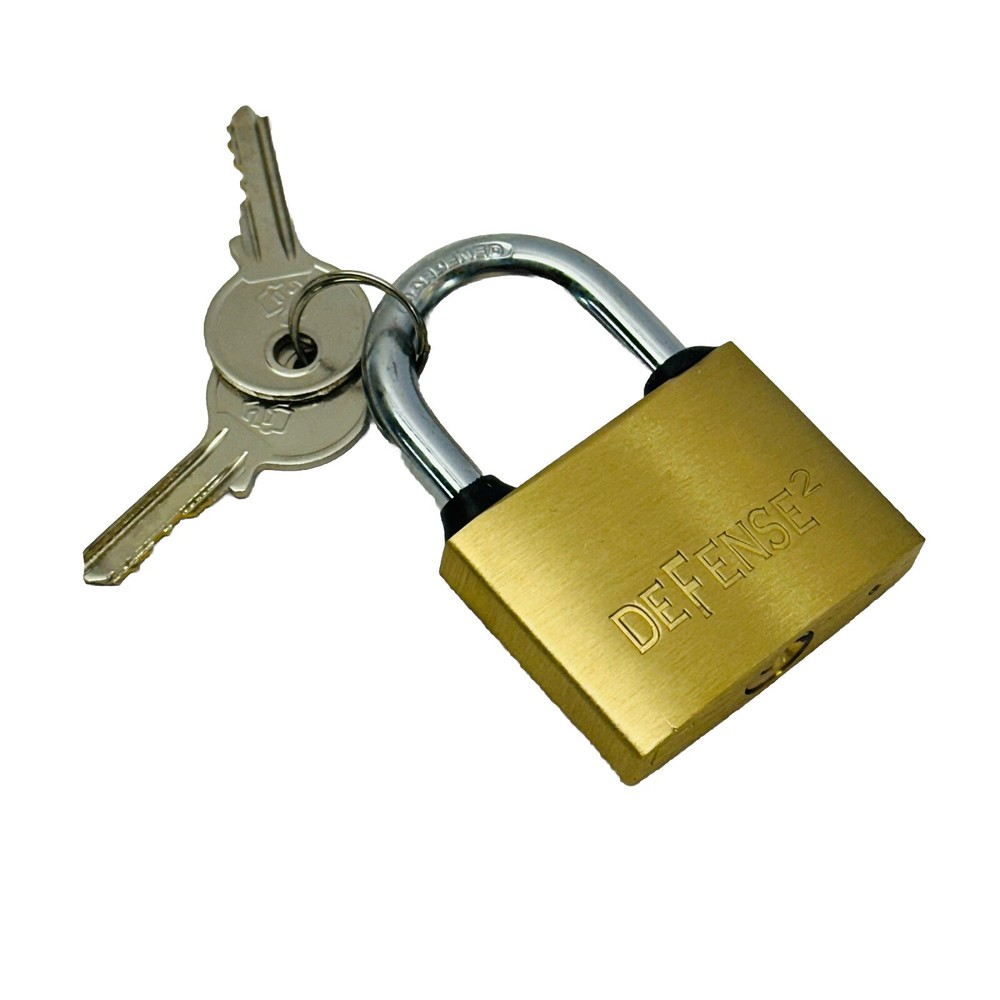 ( LOT OF 4) PACKRITE 2" SOLID BRASS PADLOCK MODEL SS-350