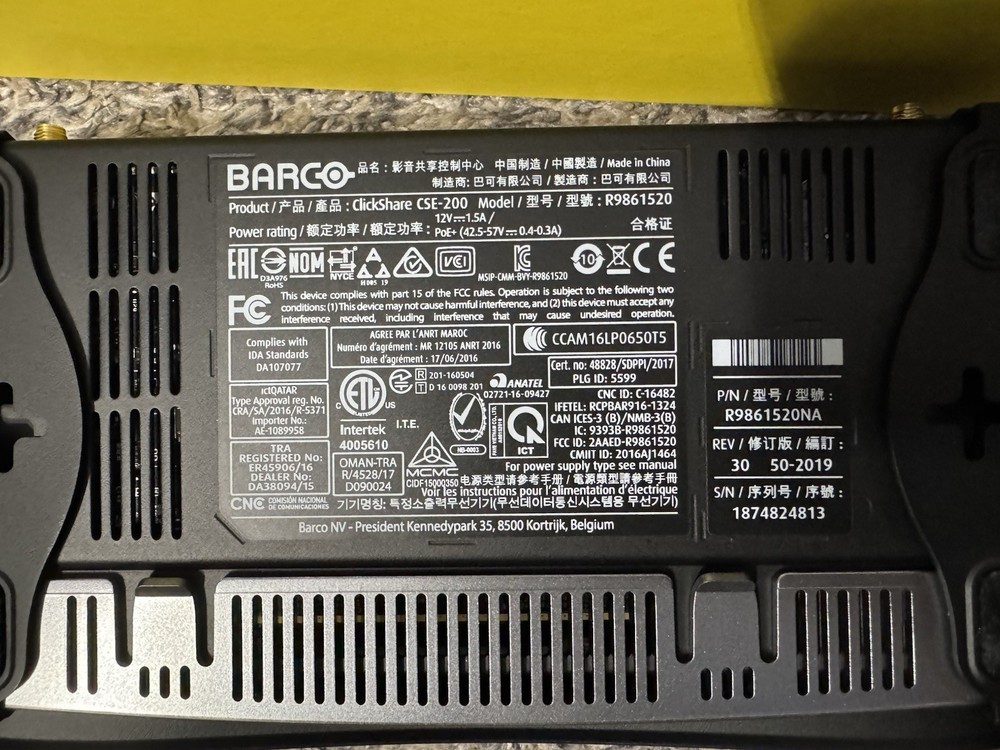 Barco ClickShare CSЕ-200 Presentation System