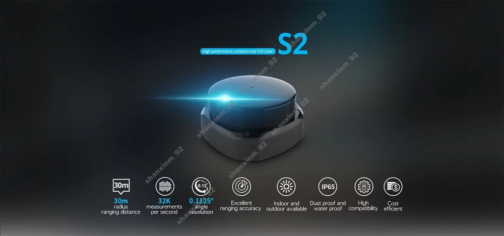 S2 High Performance,compact-size ToF Lidar,LiDAR