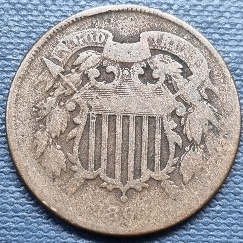 1864 Two Cent Piece 2c Type Coin Better Grade #96893
