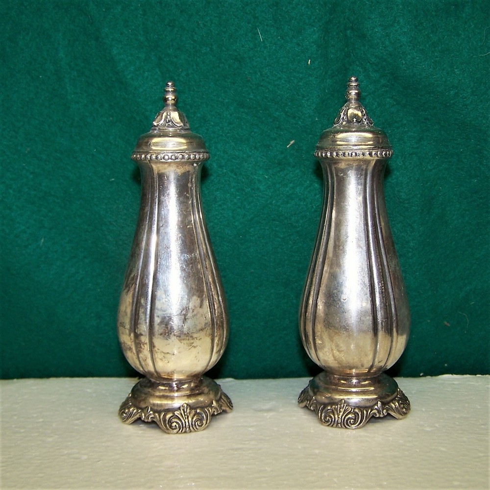 WALLACE SILVERPLATE SALT & PEPPER STRADIVARI